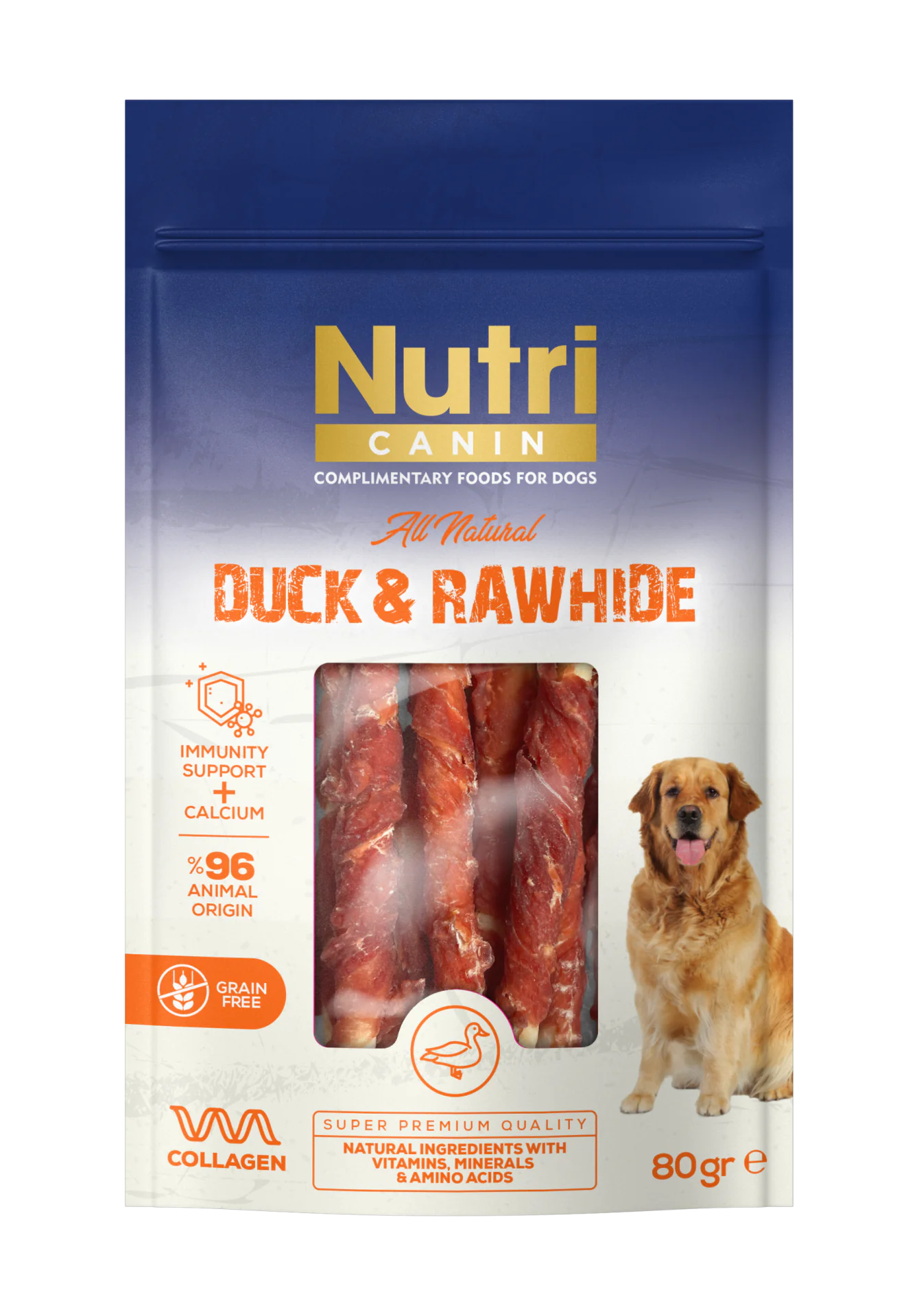 Ördek Eti Sargılı Kemik 80gr