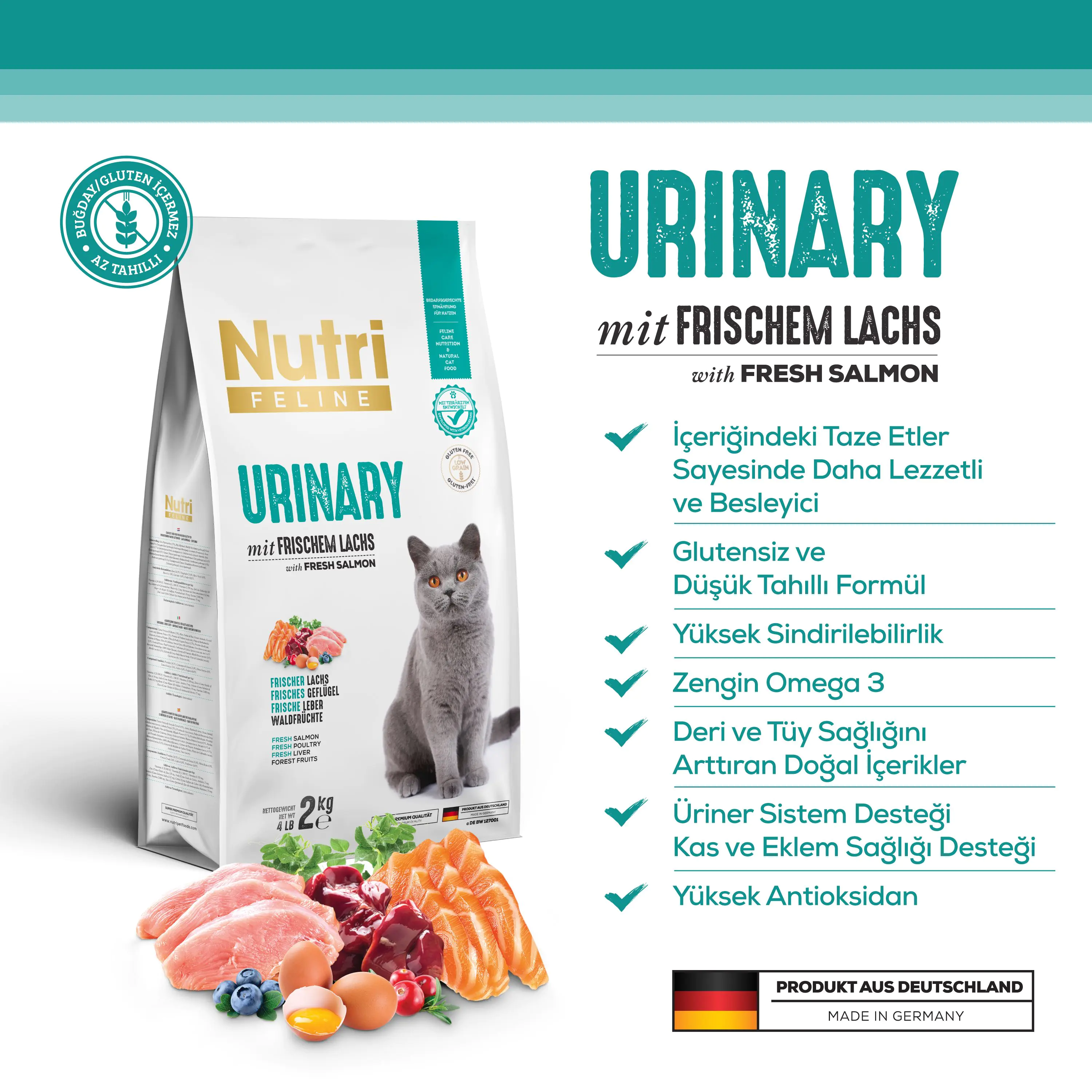 Nutri Feline Urinary - Böbrek ve İdrar Yolları Koruma